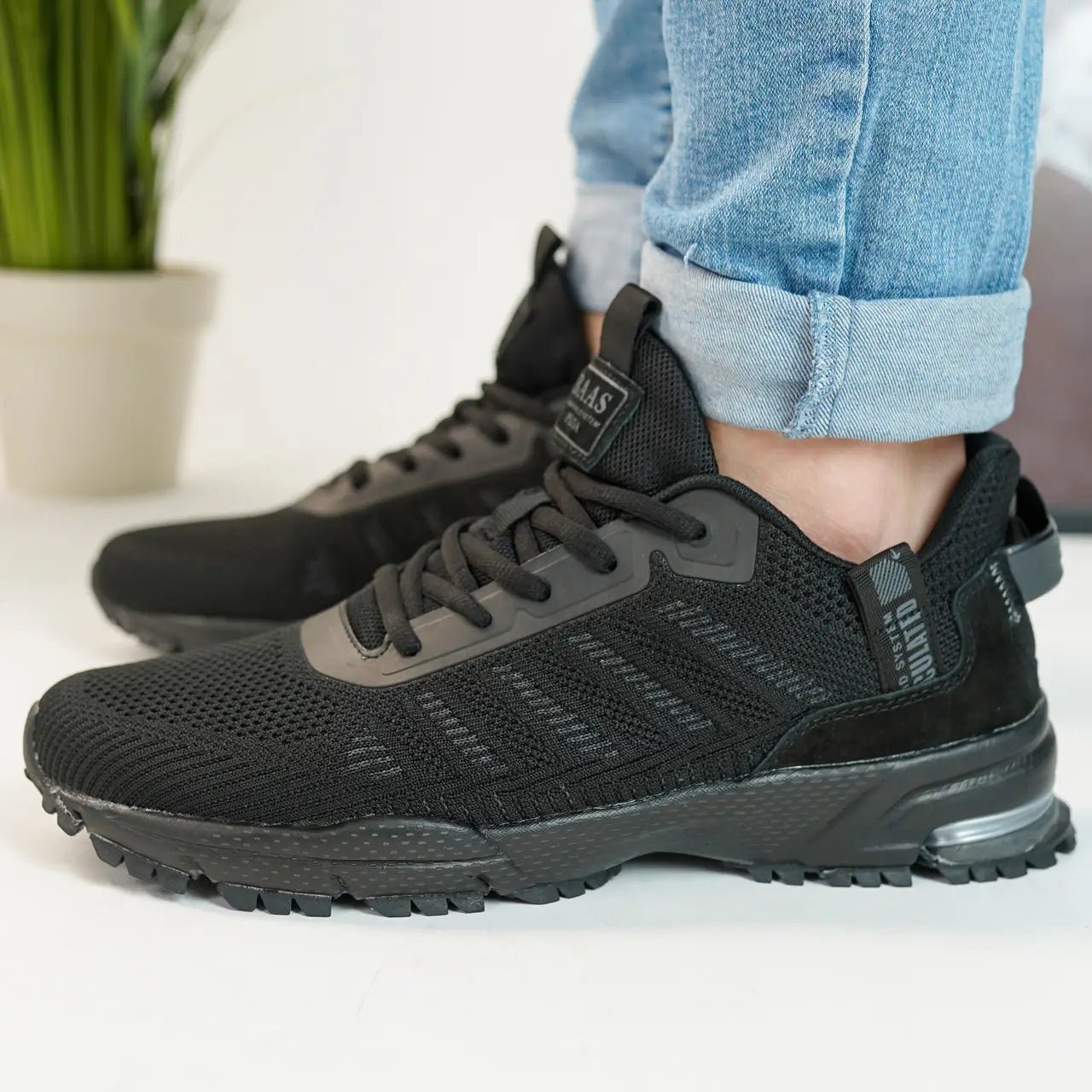 Chaussures de Sport Homme - AirRun™ - Noir Classique - Gynefit
