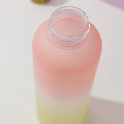 Gourde de sport - BottleTimeMarker™ - Rose&Jaune - Gynefit