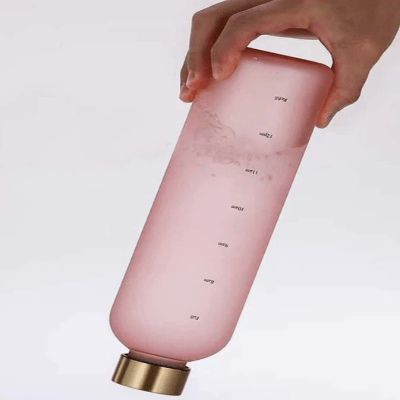 Gourde de sport - BottleTimeMarker™ - Rose - Gynefit