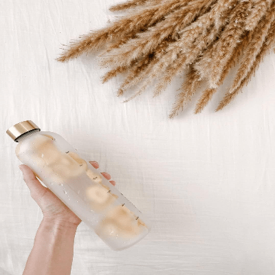 Gourde de sport - BottleTimeMarker™ - Blanc - Gynefit