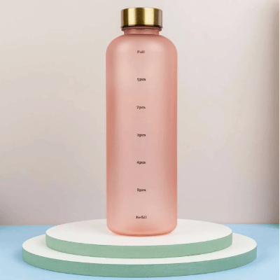 Gourde de sport - BottleTimeMarker™ - Rose - Gynefit