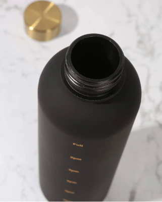 Gourde de sport - BottleTimeMarker™ - Noir - Gynefit